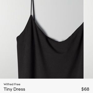 Aritzia Wilfred Free skinny strap bodycon dress